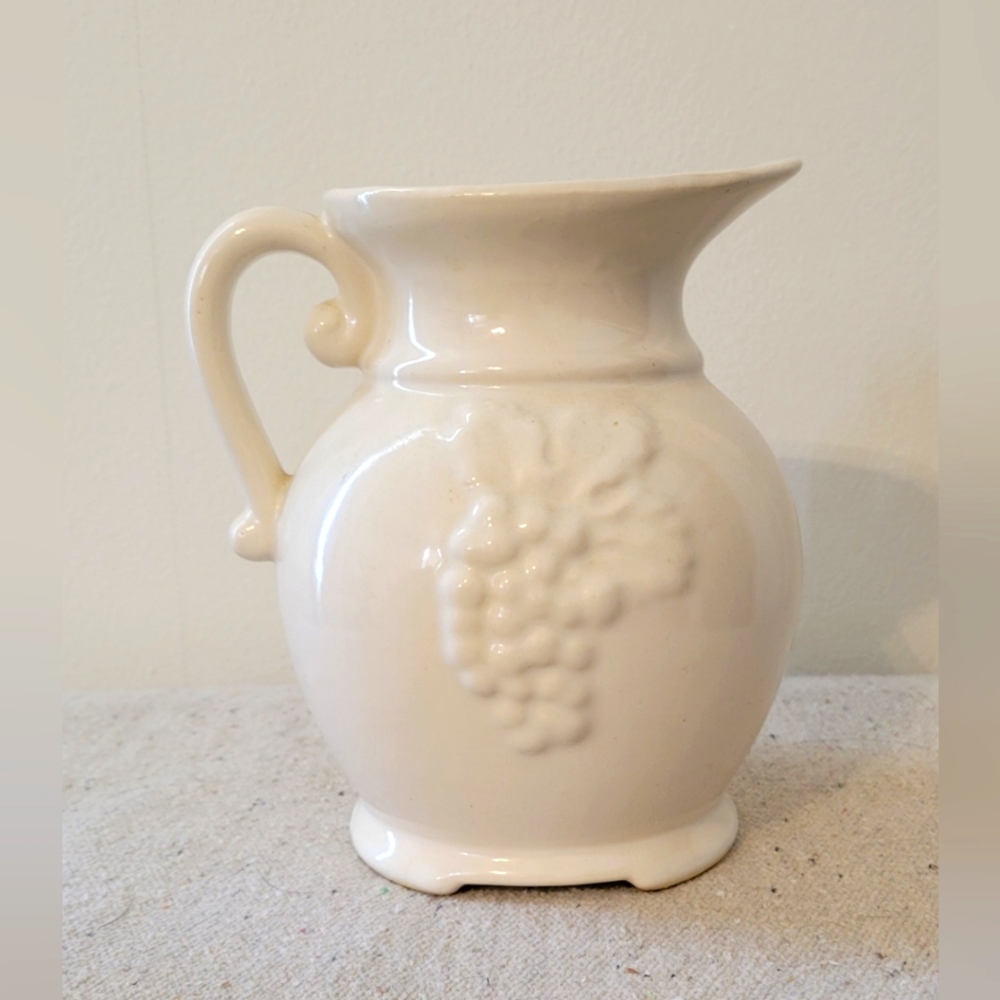 Vintage White Ceramic Vase